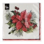 J&otilde;ulu pabersalvr&auml;tikud Poinsettia 602500470, 33 cm x 33 cm, (v&auml;rv/disain valitakse juhuslikult), 16 tk