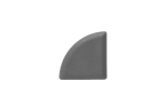 Trimmi profiilikatted Bergdeck, puit- ja plastkomposiit (wpc), 2.5 cm x 2.5 cm, hall v., 10 tk