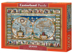 Pusle Castorland Map of the World, 1693 2000 el. C-200733-2, 92 cm x 68 cm, 2000 tk, mitmev&auml;rviline