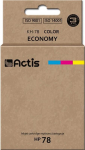 Tindiprinteri kassett Actis KH-78, sinine v./punane v./kollane v., 47 ml