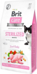 Kuiv kassitoit Brit Care Sterilised Sensitive, k&uuml;&uuml;likuliha, 2 kg