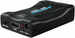 Adapter Hama 1 х ausinės 121775 SCART, HDMI, must