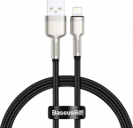 Juhe Baseus CALJK-01, Lightning/USB, 25 cm, must v.