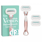 Gillette Venus Extra Smooth Sensitive RoseGold Raseerija + Vahetusterad 3 tk
