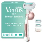 Gillette Venus Extra Smooth Sensitive RoseGold Raseerija + Vahetusterad 3 tk