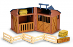 Komplekt Collecta Stable Playset & Accessories 89333, pruun v.
