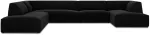 Nurgadiivan Micadoni Home Ruby Panoramic 7 Seats, must v., vasak, 366 x 273 cm x 69 cm