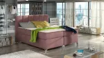 Voodi poolteist istekohta Basilio Mat Velvet 63, 140 x 200 cm, roosa v., madratsiga