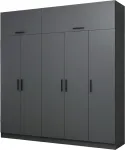 Riidekapp Kalune Design Kale 5174, antratsiit v., 52 cm x 225 cm x 235 cm