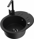 K&ouml;&ouml;givalamu Mexen Kevin, graniit, 58.6 cm x 45.8 cm x 18 cm, must