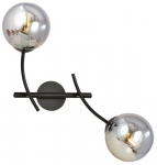 Valgusti seinale Emibig Hunter K2, E14, 2 x 10 W, must v.