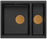K&ouml;&ouml;givalamu Quadron Logan 150, graniit, 56 cm x 46 cm x 22 cm, must v./vask v.