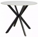 S&ouml;&ouml;gilaud Talia, valge v./must v., 90 cm x 90 cm x 75 cm