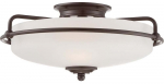 Valgusti lagi Elstead Lighting Griffin QZ-GRIFFIN-F-PN, E27, 3 x 60 W, pronks v.