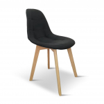 S&ouml;&ouml;gitoa tool Domoletti Emre, must/puidu, 54 cm x 47 cm x 85 cm