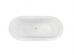 Vann, sisseehitatav Besco Victoria, 185 cm x 83 cm x 47 cm, ovaalne, valge