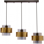 Valgusti rippuv Candellux Lighting Spiega 33-32027, E27, 3 x 60 W, must v.