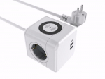 Pikendusjuhe MicroConnect, MC-CUBE015WIC, 1.5 m, 3 pesa, 3USB