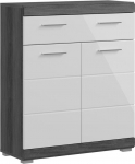 Vannitoa kapp MC Akcent Scout, valge v./hall v., 31 cm x 88 cm x 74 cm