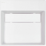 Vannitoa kraanikauss Deante Correo, graniit, 40 cm x 40 cm x 12 cm, valge