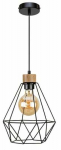 Valgusti rippuv Britop Diamond, E27, 1 x 60 W, pruun v./must v.