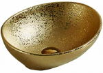 Vannitoa kraanikauss Mexen Elza, keraamiline, 40.5 cm x 33 cm x 14 cm, kuldne