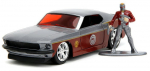 Figuuriga s&otilde;iduk Jada Toys, Marvel Guardians Galaxy Ford Mustang & Star Lord 1969, 1:32, h&otilde;be/punane