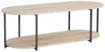 Kohvilaud Home4you Hannes, must v./pruunikas v., 120 cm x 52 cm x 40 cm