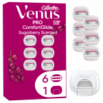 Raseerimiskomplekt Gillette Venus Pro Comfortglide Sugarberry, 6 tk