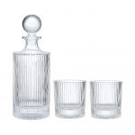 Viskiklaaside komplekt Bar Craft Decanter, klaas, 0.75 l, 3 tk