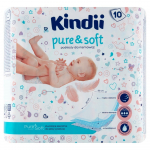 &Uuml;hekordne m&auml;hkimisalus Kindii Pure & Soft, 60 cm x 60 cm, 60 x 60 cm, 10 tk