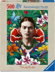 Pusle Ravensburger Frida Kahlo Blooming Fantasy, 49 cm x 36 cm, 500 tk, mitmev&auml;rviline