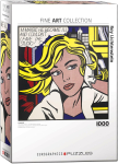 Pusle Eurographics Fine Art Roy Lichtenstein M-Maybe, 63.5 cm x 63.5 cm, 1000 tk, valge v./must v./kollane v.