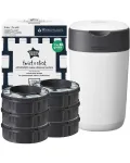 M&auml;hkmekonteiner Tommee Tippee Twist & Click, 6 tk, valge v.