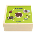 Puidust pusle Beleduc Nawito Animal Species, EN, mitmev&auml;rviline, 45 tk