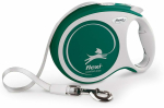 Automaatne jalutusrihm Flexi Comfort Plus 046128, roheline v./hall v., L