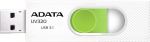 USB m&auml;lupulk Adata UV320, valge v./roheline v., 32 GB