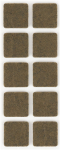 M&ouml;&ouml;blivilt Haushalt, pruun, 2 cm x 2 cm, 10 tk