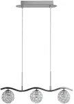 Valgusti rippuv Candellux Starlet 33-85743, G9, 3 x 40 W, l&auml;bipaistev v./kroom v. / h&otilde;be v., 9 x 9 cm