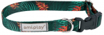Kaelarihm koertele Amiplay Be Happy, roheline, 450 - 700 mm x 25 mm, 45-70