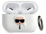 K&otilde;rvaklappide &uuml;mbris Karl Lagerfeld KLACAPSILGLWH, valge v.
