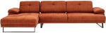 Nurgadiivan Hanah Home Mustang Large, oranž v., vasak, 174 x 314 cm x 83 cm