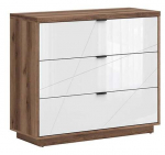 Kummut Forn, tamm v./valge v., 93 cm x 106 cm x 42.5 cm