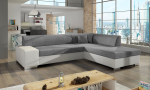 Nurgadiivan Porto Sawana 21, Soft 17, valge v./hall v., parem, 217 x 278 cm x 74 cm