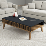 Kohvilaud Kalune Design Milan, antratsiit v./p&auml;hklipuu v., 105 cm x 60 cm x 34.6 cm