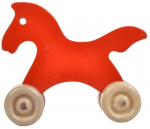 L&uuml;katav m&auml;nguasi Wood&Joy Mini Animals Horse, 10 cm, punane