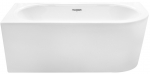 Vann, nurgaga Besco Avita A-line, 75 cm x 150 cm x 58 cm, parempoolne, valge v.