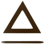 Kardinahoidja Triangle, 14 cm, pruun
