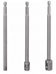 1/4" kuuskant pikkade adapterite kmpl 3tk (1/4" - 3/8" - 1/2") Truper&reg;