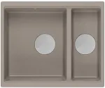 K&ouml;&ouml;givalamu Quadron Logan 150, graniit, 56 cm x 46 cm x 22 cm, roostevaba teras v./pruun v.